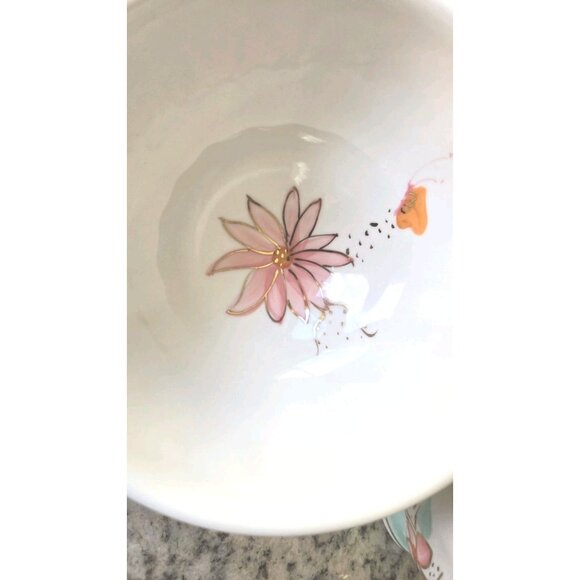 Anthropologie Latte Soup Icecream Bowls (Set Of 2) Handpainted EXCELLENT - Picture 9 of 9